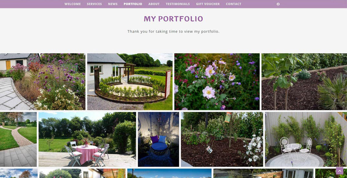 Maddie Dineen Landscaping Design Website Portfolio