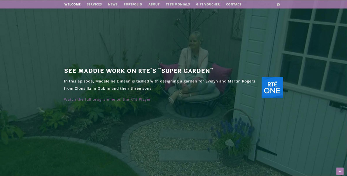 Maddie Dineen Landscaping Design Website