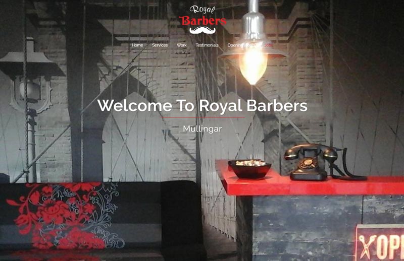 Royal Barbers Mullingar Business Website