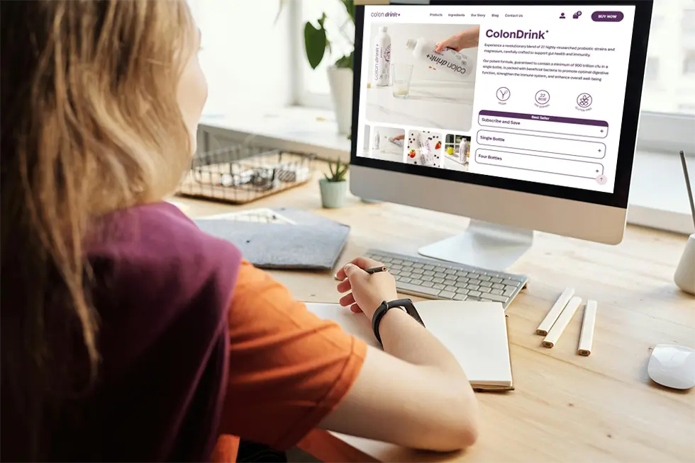 Web Design Mullingar Project E-commerce Website for ColonDrink+ Online Health Store
